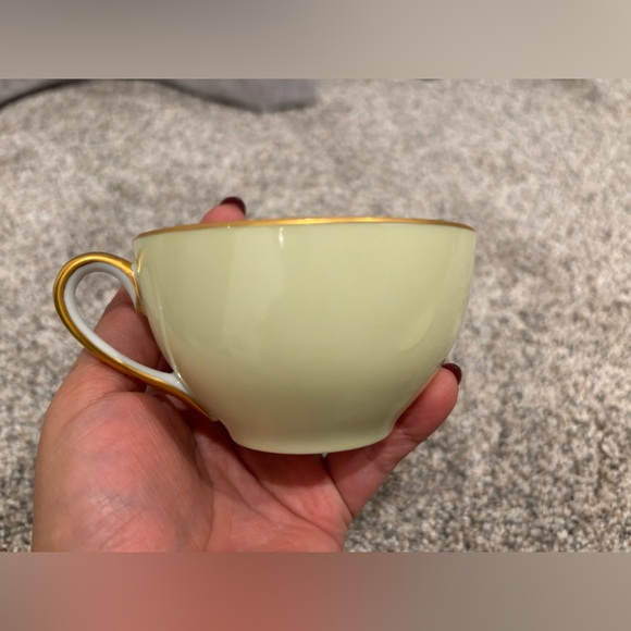 Vintage Noritake Pastel Yellow Snack Plate & Cup Set - Picture 9 of 11